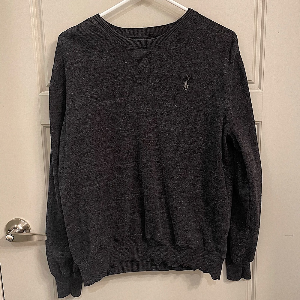 Men’s Charcoal Gray Ralph Lauren Polo Sweater